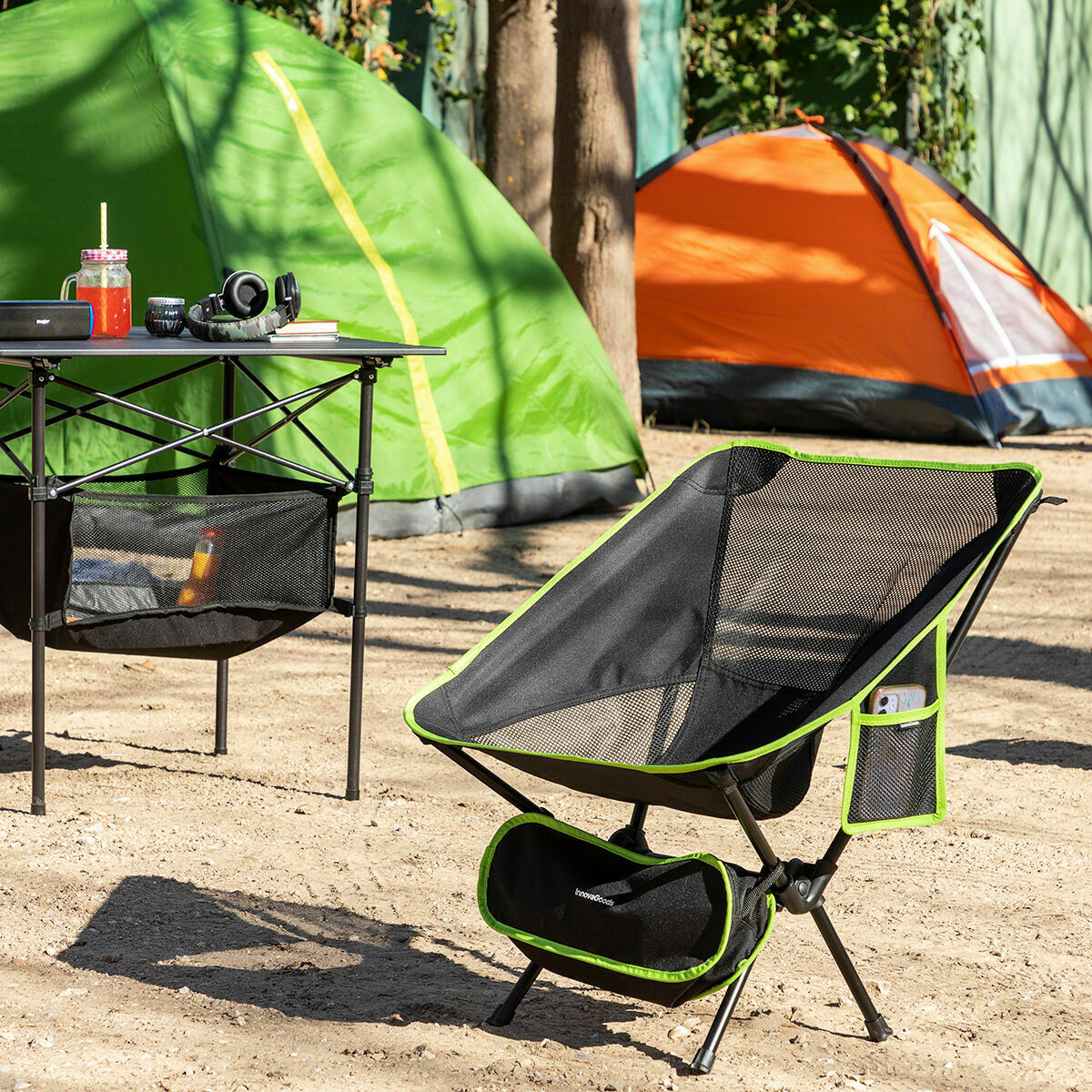 Chaise de camping pliable