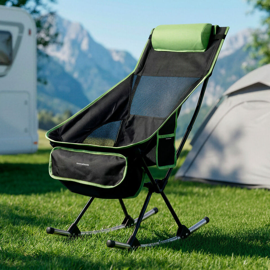 Chaise de camping à bascule 2 en 1