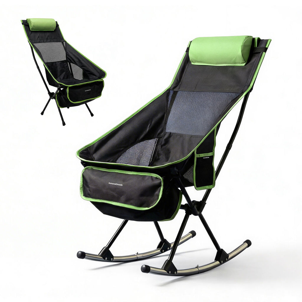 Chaise de camping à bascule 2 en 1