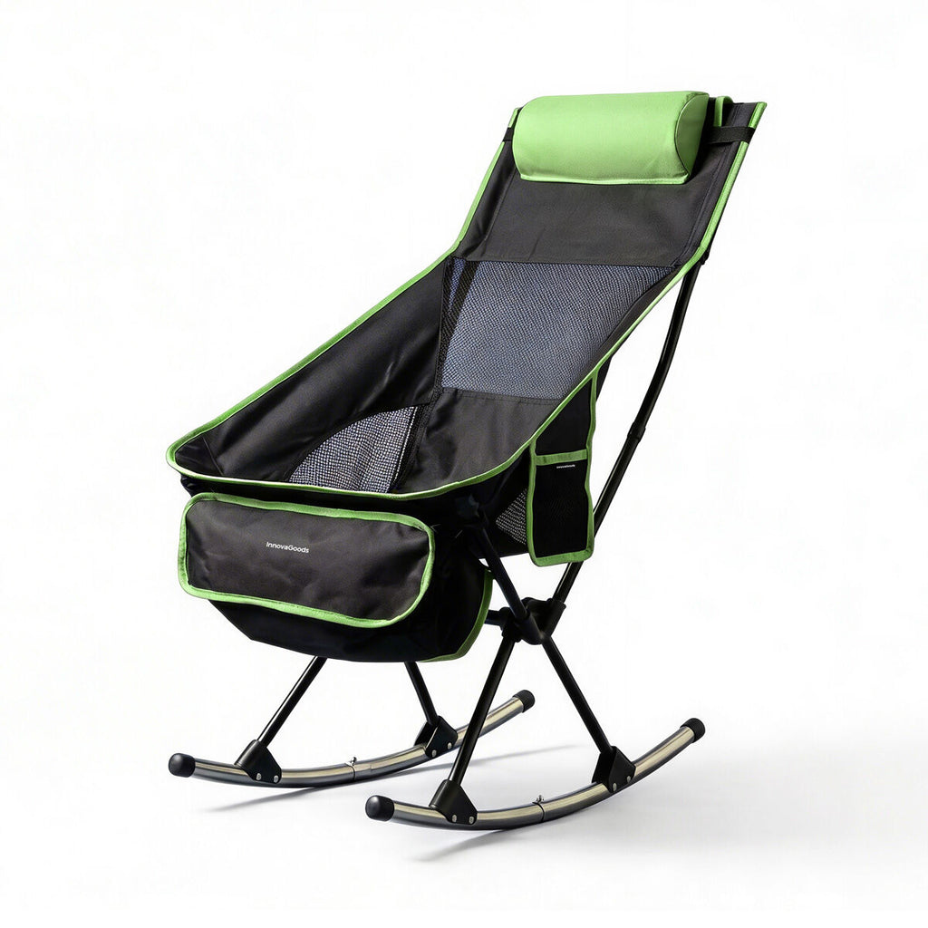 Chaise de camping à bascule 2 en 1